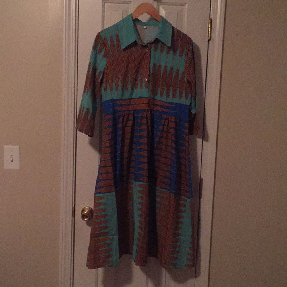African print dress